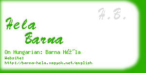hela barna business card